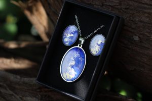 Levendula álom- Nemesacél ékszerszett