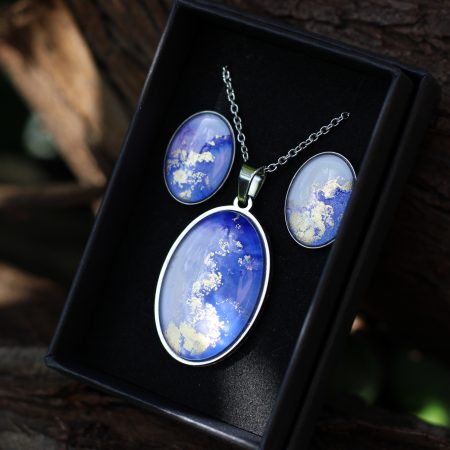 Levendula álom- Nemesacél ékszerszett