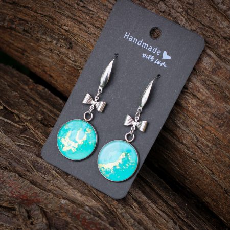 Lagúna- Nemesacél fülbevaló