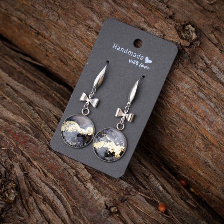 Éjfény- Nemesacél fülbevaló