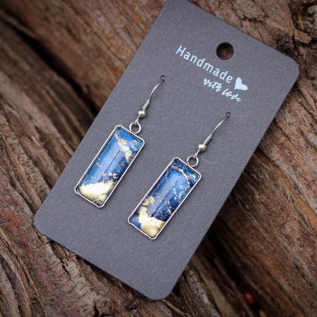 Aranyló óceán- Nemesacél fülbevaló