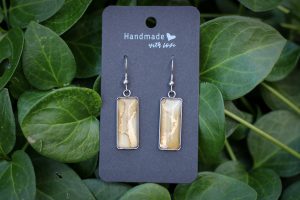 Latte- Nemesacél fülbevaló