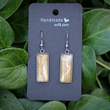 Latte- Nemesacél fülbevaló