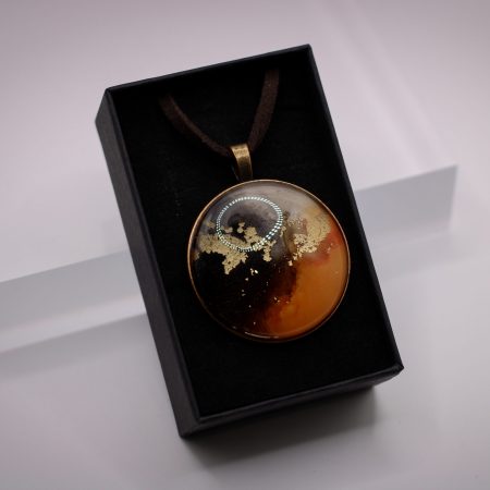 Tűzparázs- antikolt bronz medál