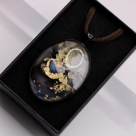 Fekete harmónia- fekete, cink ötvözet medál