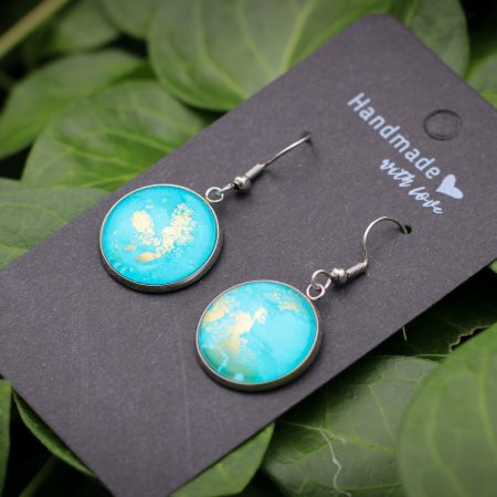 Kék ég - Nemesacél fülbevaló