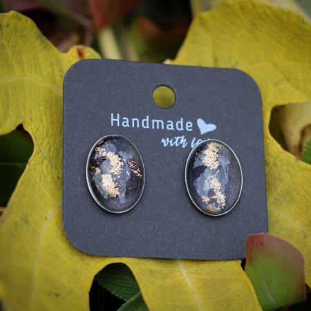 Éjfény- Nemesacél bedugós fülbevaló