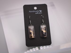 Kozmosz- Nemesacél fülbevaló